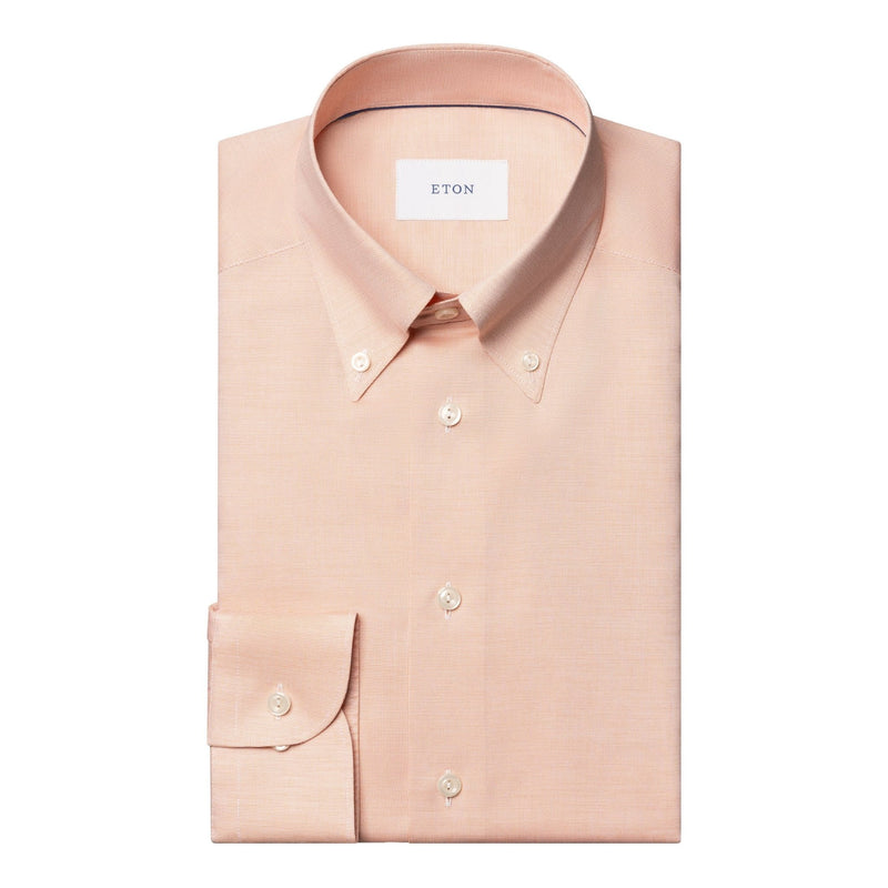 Orange Button Down Signature Oxford Shirt - Eton Shirts