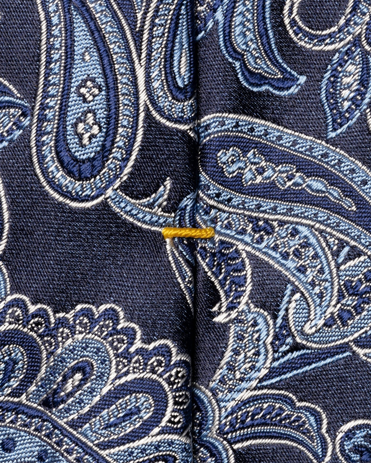 Paisley Woven Silk Tie Navy - Eton Shirts Neck Ties
