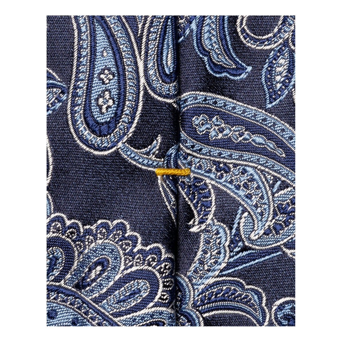 Paisley Woven Silk Tie Navy - Eton Shirts Neck Ties