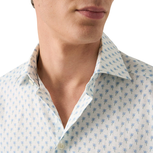 eton palm tree signature twill shirt