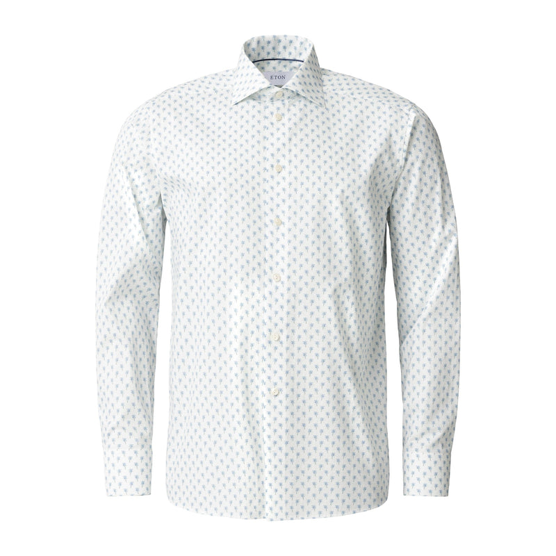 Palm Tree Signature Twill Shirt - Eton Shirts