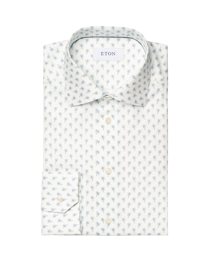 Palm Tree Signature Twill Shirt - Eton Shirts