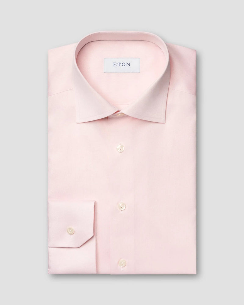 Pink Signature Twill Shirt - Eton Shirts Shirts