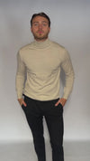 Cream Roll Neck Pullover