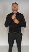 Black Half Zip Pullover