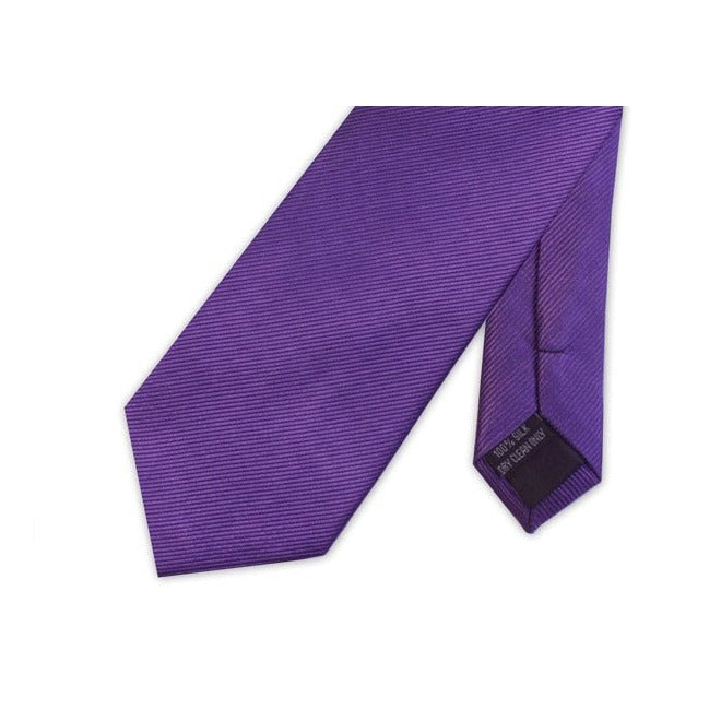 Purple Twill Silk Tie - Knightsbridge