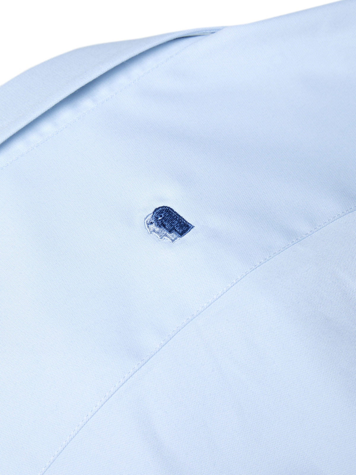 Remus Light Blue Short Sleeve Stretch Shirt - Leonard Silver