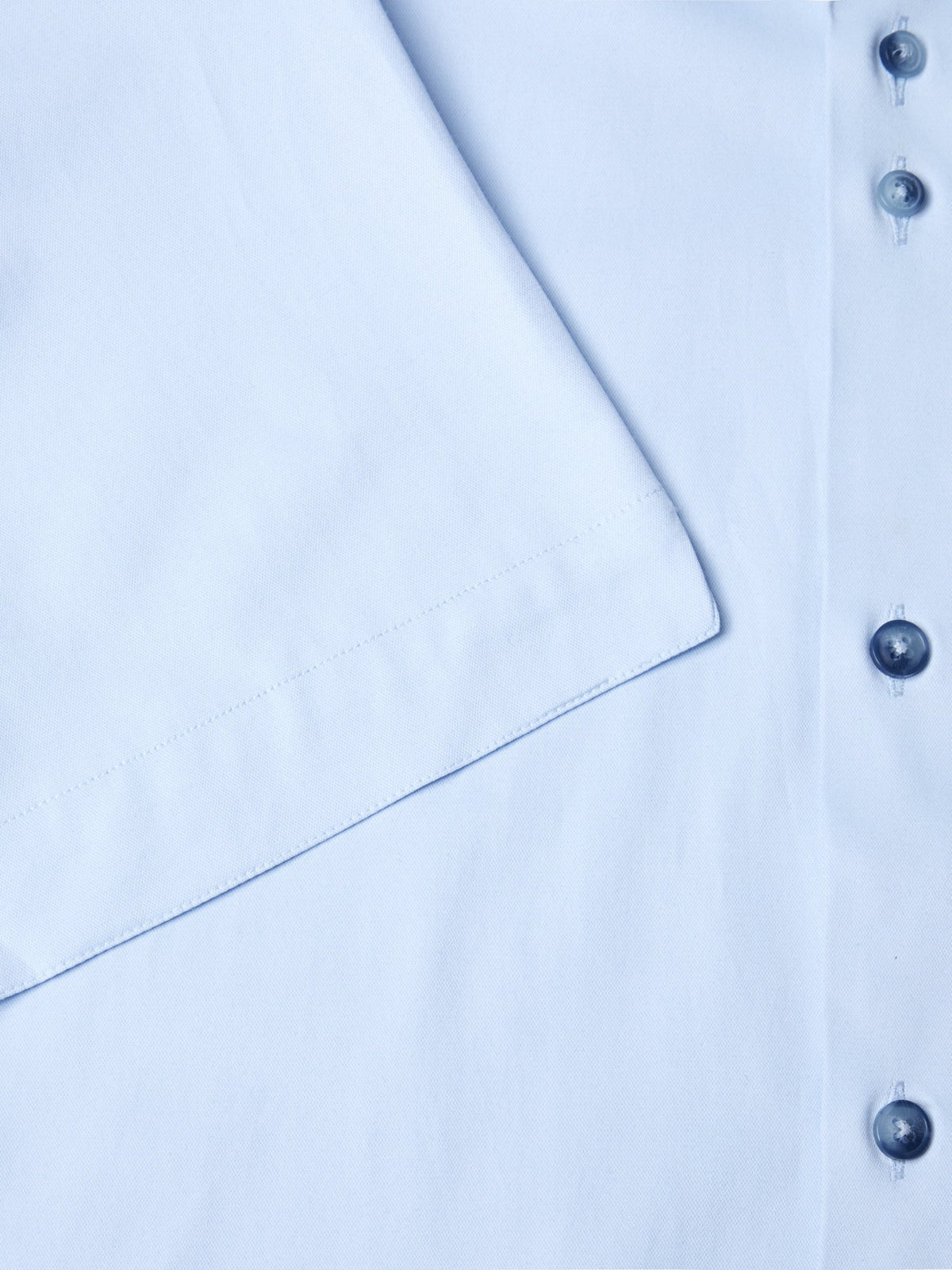 Remus Light Blue Short Sleeve Stretch Shirt - Leonard Silver