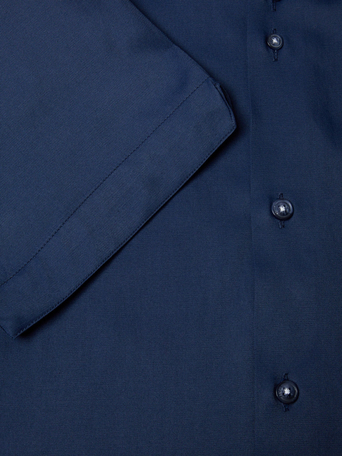 Remus Navy Short Sleeve Stretch Shirt - Leonard Silver Shirts