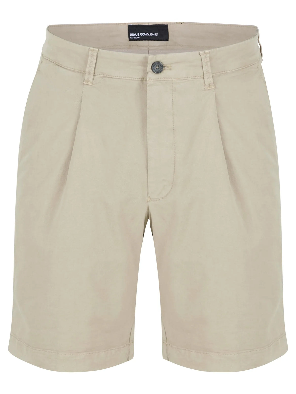 Beige shorts on a white background