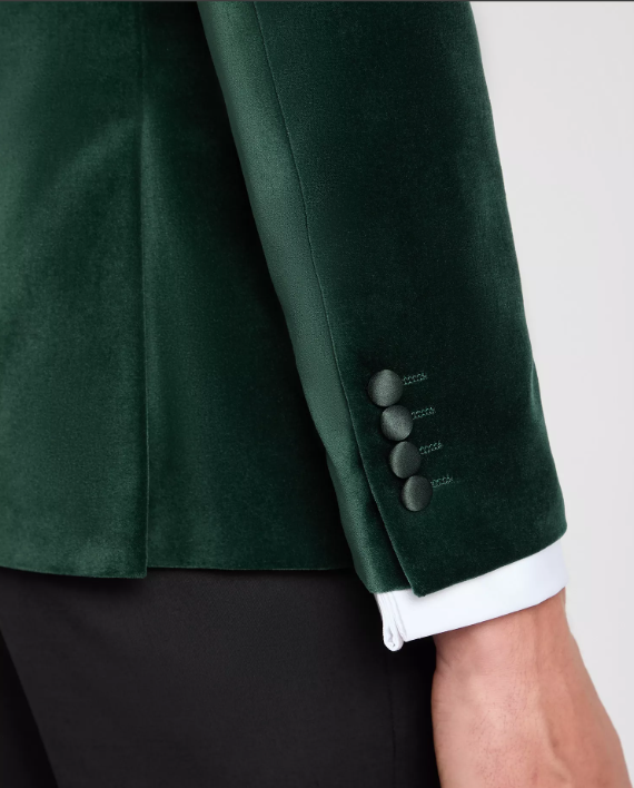 Romeo Green Velvet Jacket