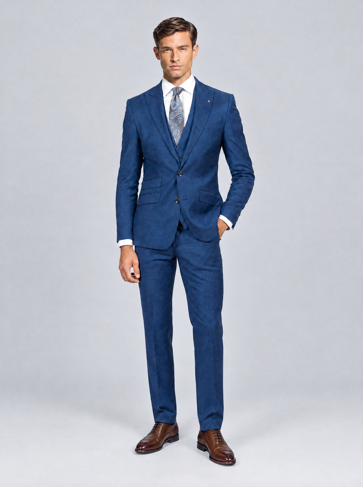 Zignone Royal Blue Suit – full length