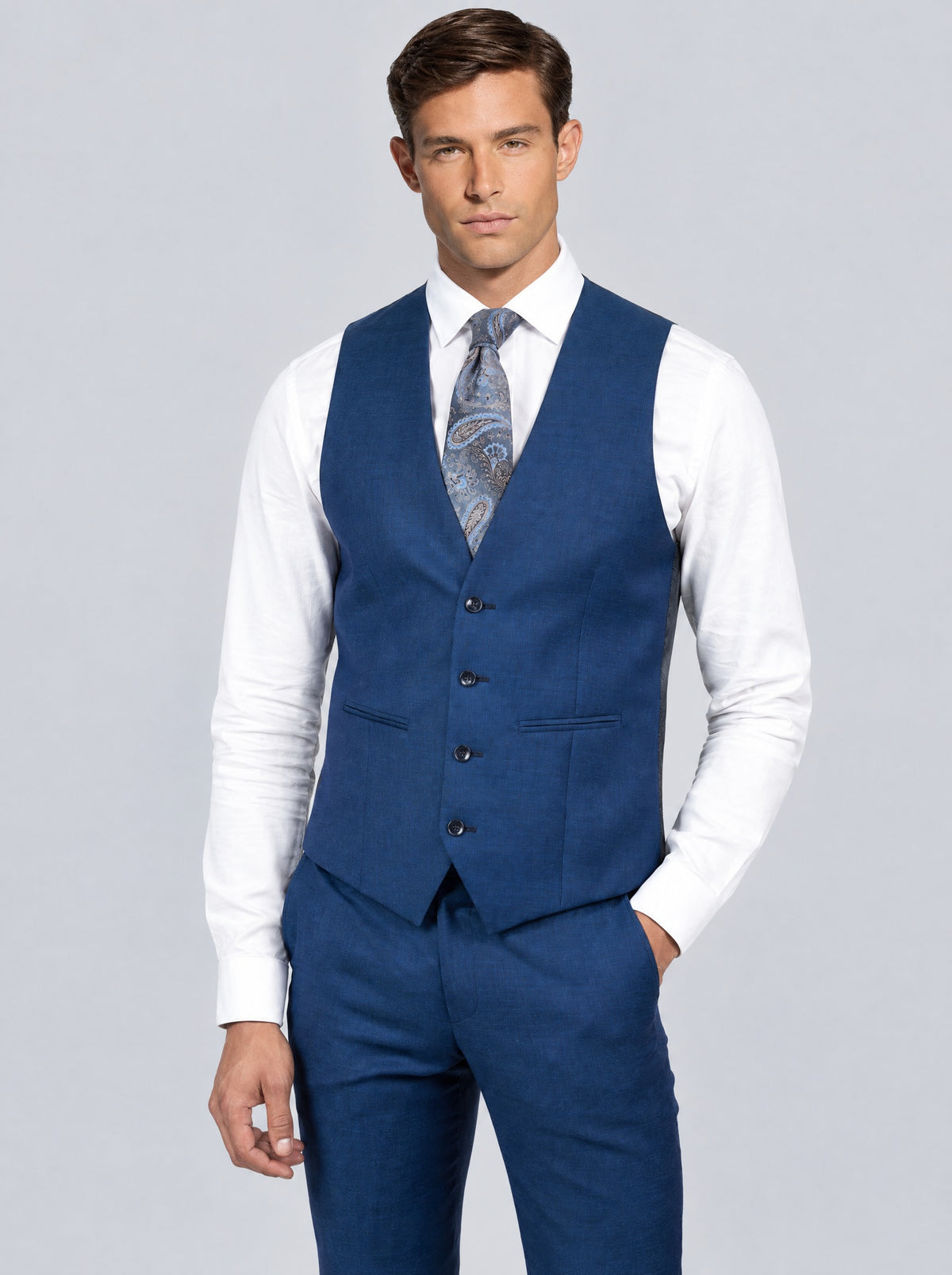 Zignone Royal Blue Suit – waistcoat