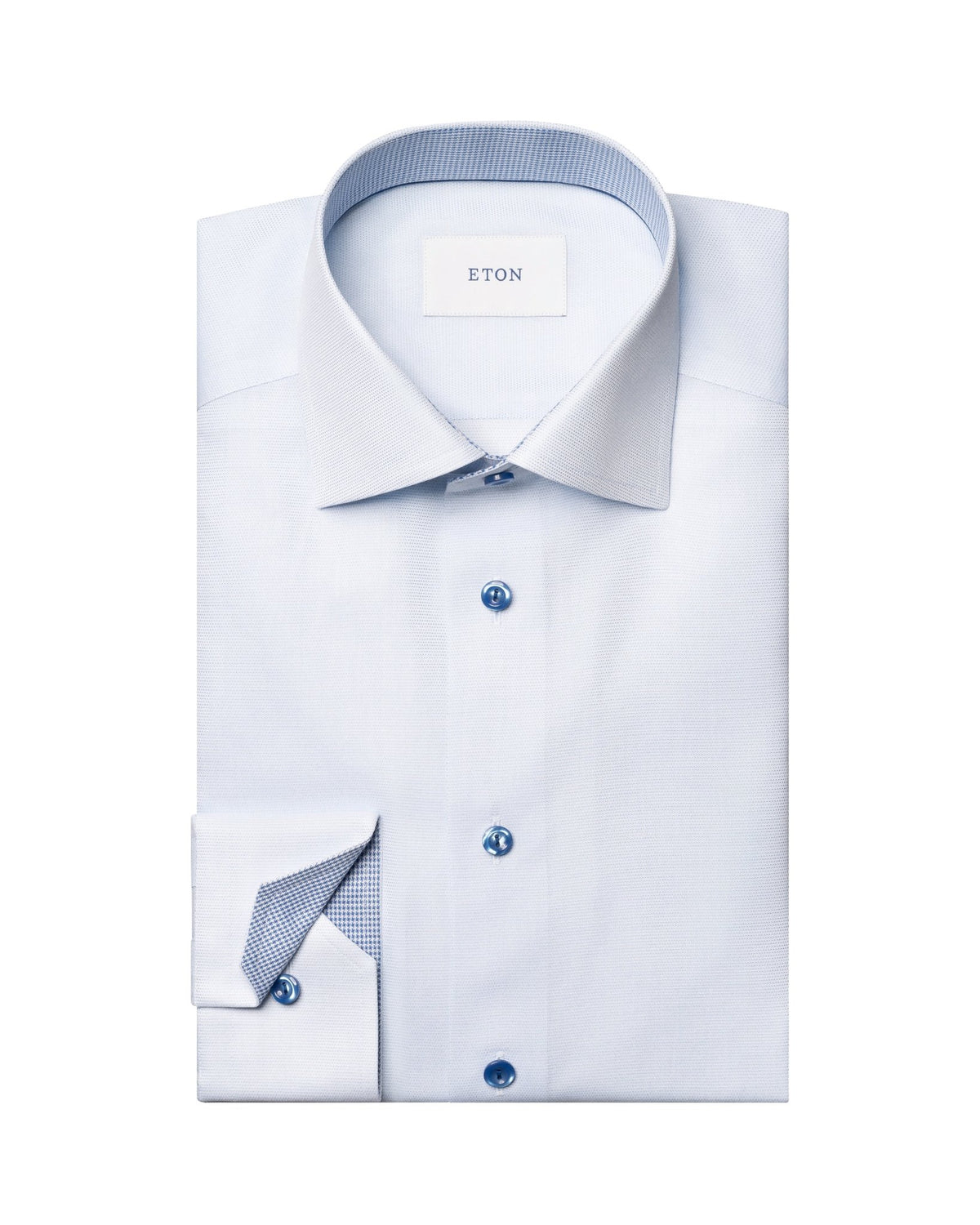 Semi Solid Effect Shirt Sky - Eton Shirts Shirts