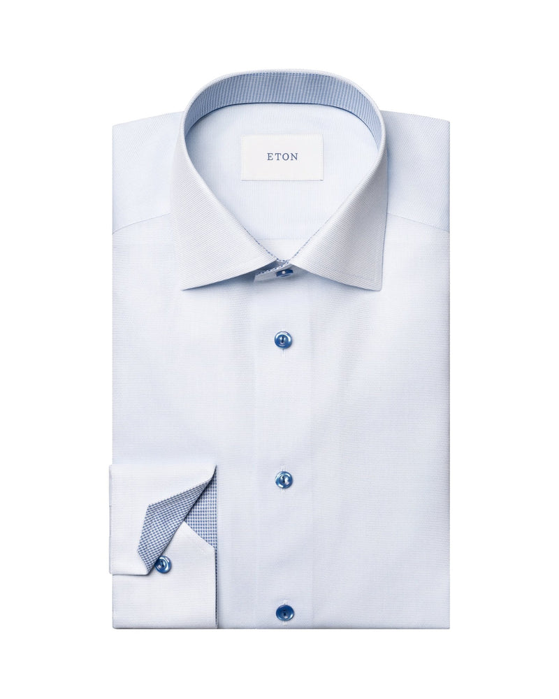 Semi Solid Effect Shirt Sky - Eton Shirts Shirts