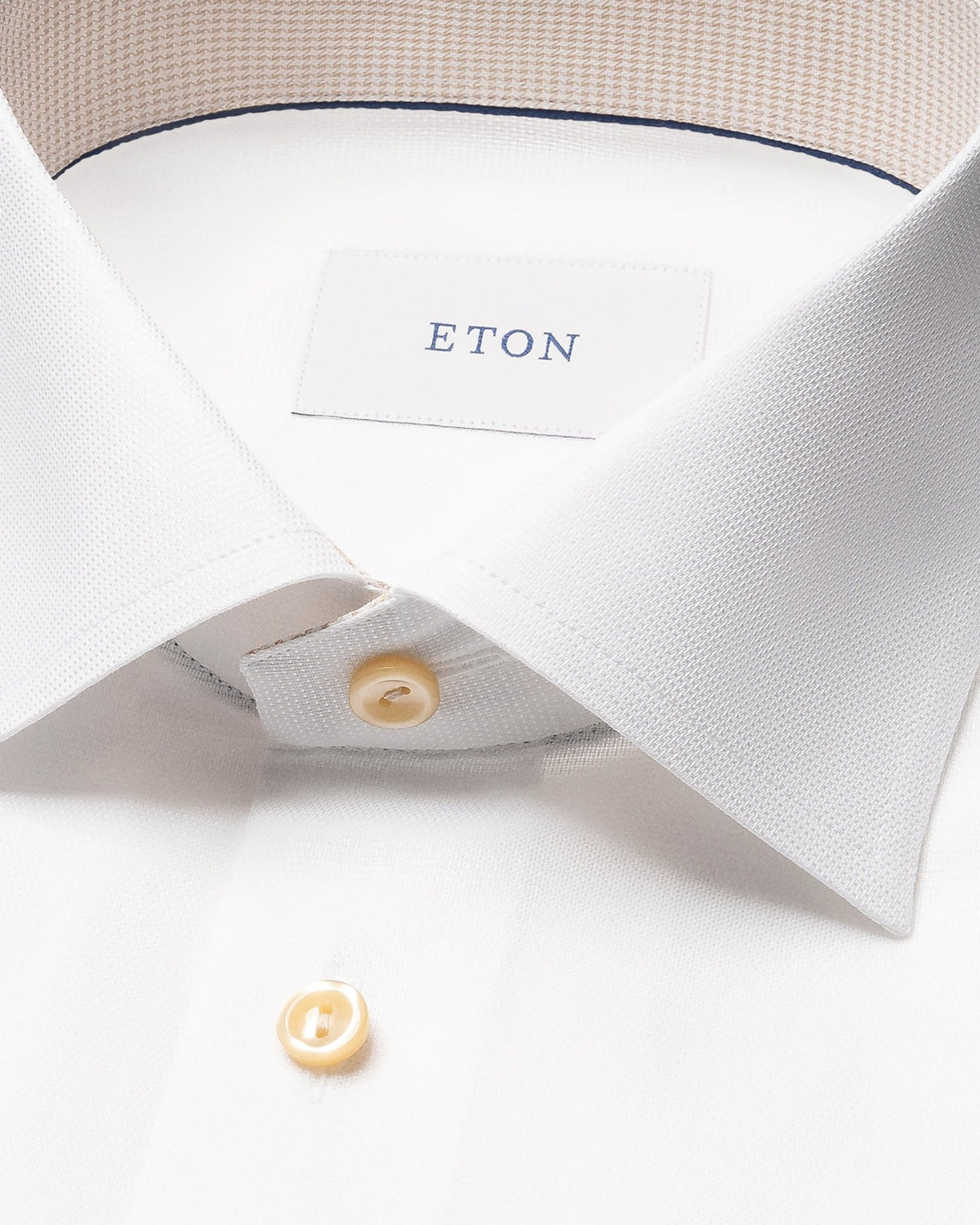 Semi Solid Effect Shirt White - Eton Shirts Shirts