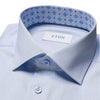 Sky Blue Geometric Blue Insert Shirt - Eton Shirts