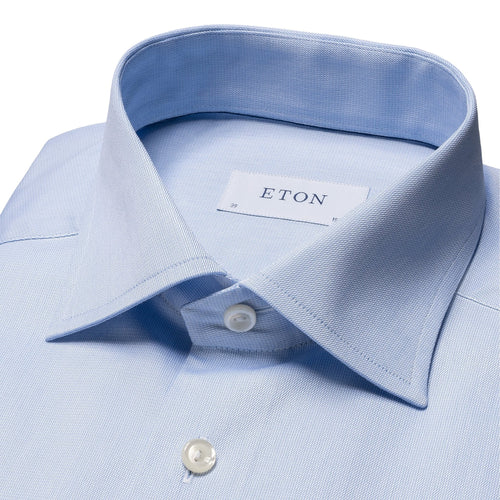 Sky Semi Solid Dobby Shirt - Eton Shirts