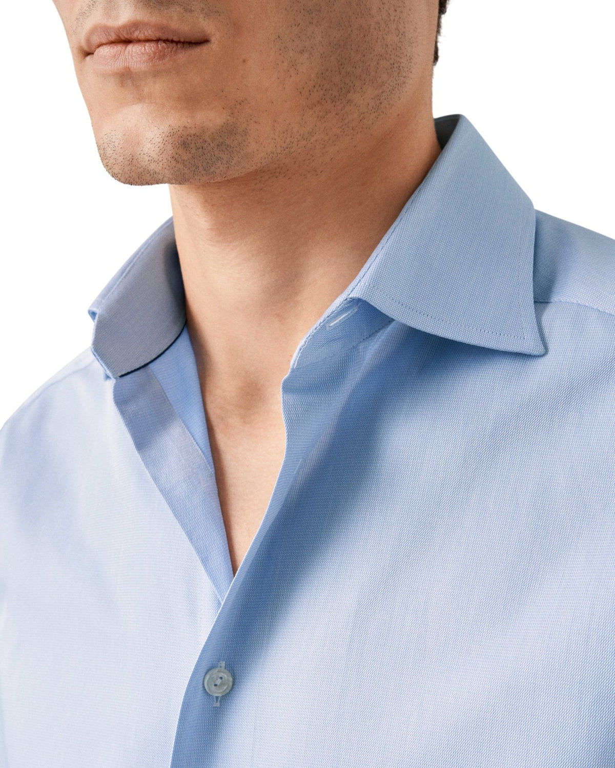 Sky Semi Solid Dobby Shirt - Eton Shirts