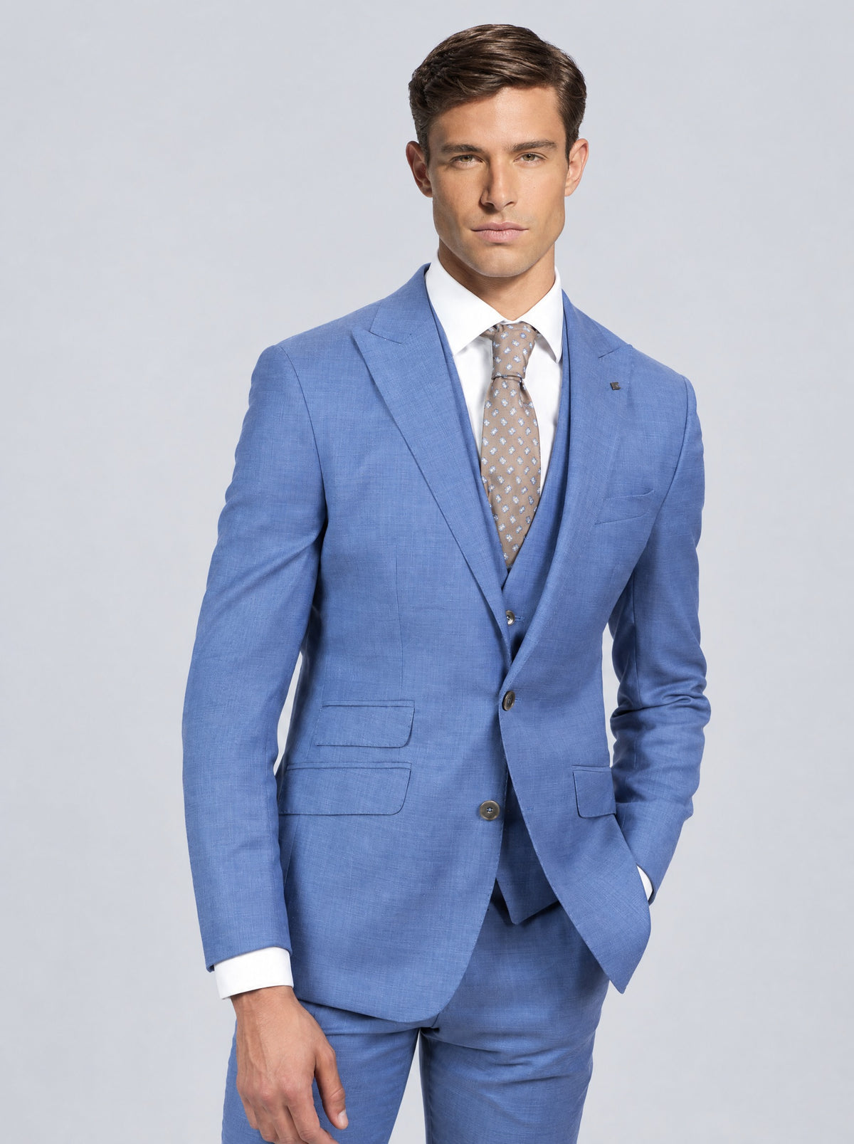 Zignone Sky Blue Suit – front