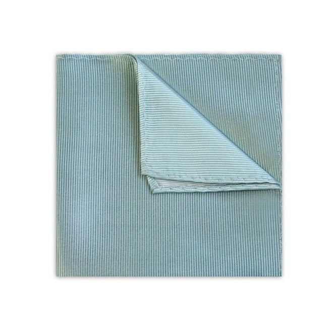 Duck Egg Blue Silk Pocket Square - Knightsbridge