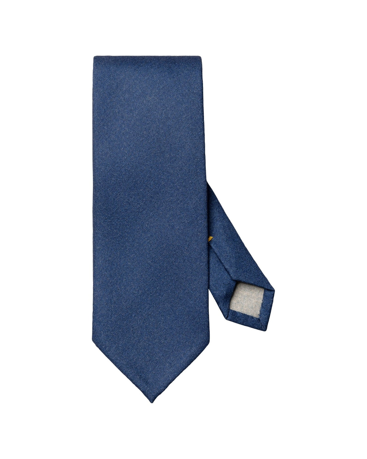 Solid Wool Flannel Tie Blue - Eton Shirts Neck Ties