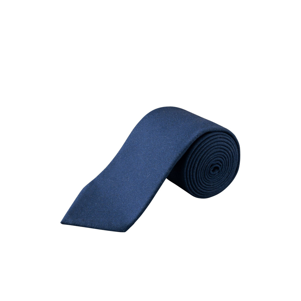 Solid Wool Flannel Tie Blue - Eton Shirts Neck Ties