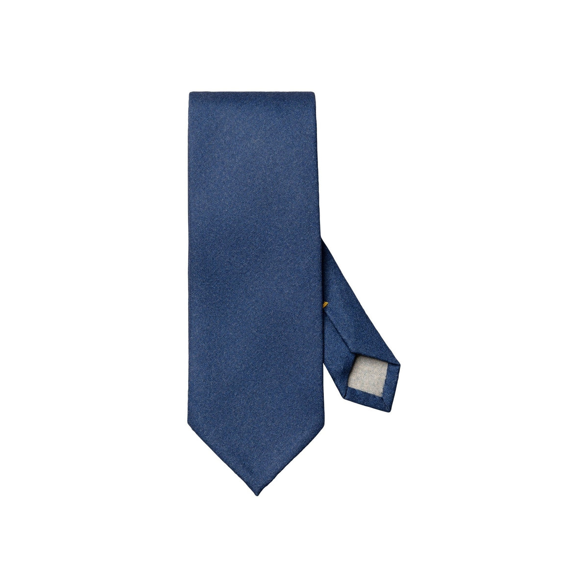 Solid Wool Flannel Tie Blue - Eton Shirts Neck Ties