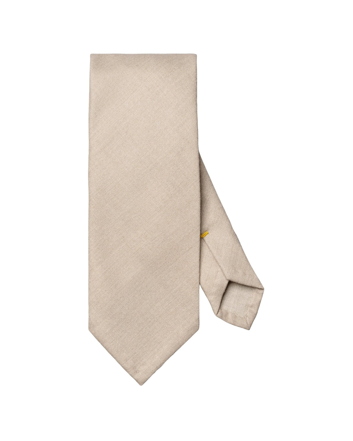 Solid Wool Flannel Tie Taupe - Eton Shirts Neck Ties