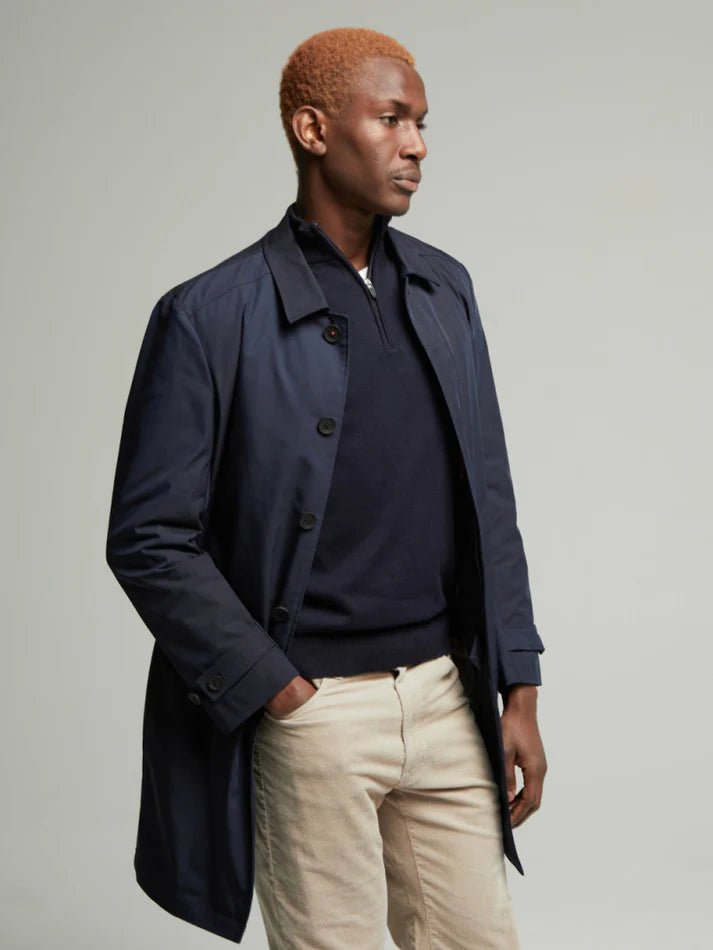 Spitalfield City Rain Mac Navy - Guards London Coats and Jackets