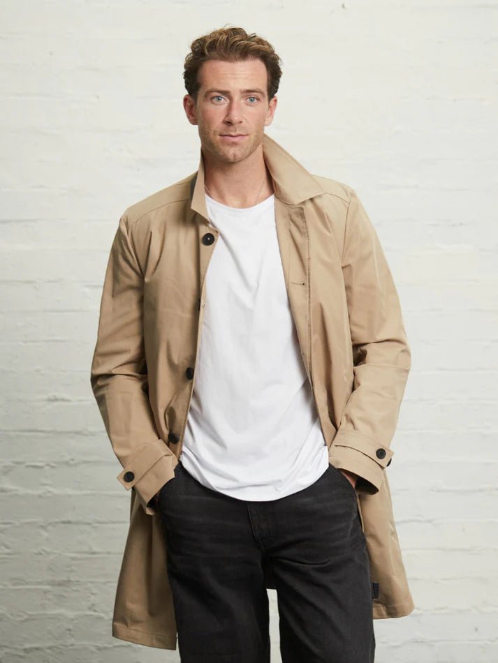 Spitalfield City Rain Mac Stone - Guards London Coats and Jackets
