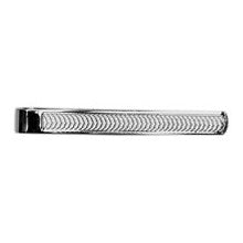 Waterwave Hallmarked Sterling Silver Tie Slide - Leonard Silver - front view