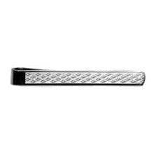 Foxhead Pattern Sterling Silver Tie Slide