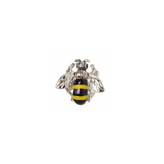 Bee Tie Tac - Leonard Silver - front view
