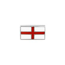 St George Flag Tie Tac - Leonard Silver - front