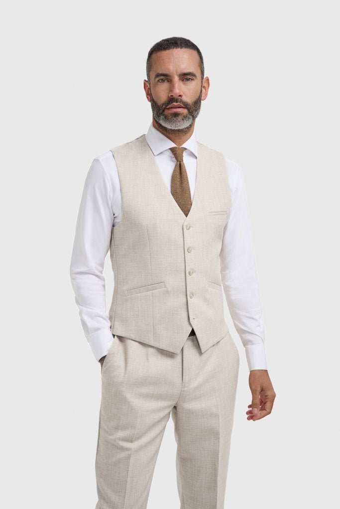 Taupe Wedding Suit - Leonard Silver Suits