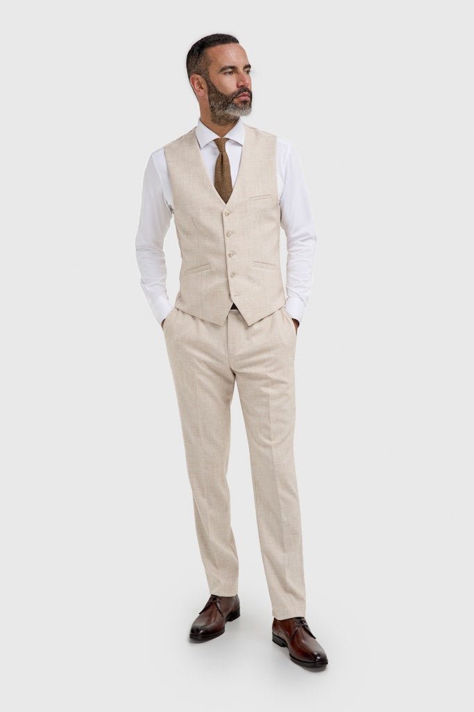 Taupe Wedding Suit - Leonard Silver Suits