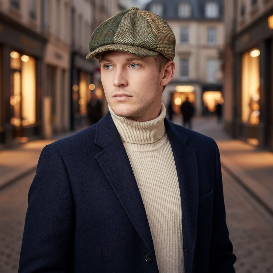 Tweed Patchwork Hat - John Victor Hats
