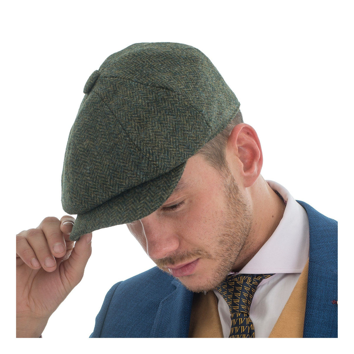 Tweed Herringbone Hat Forrest - John Victor