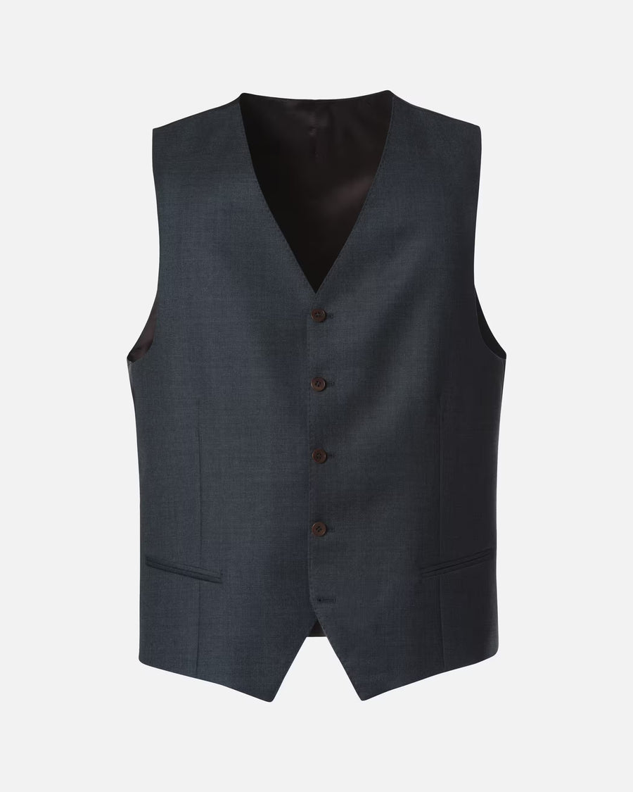 Vitale Barberis Super 110's Charcoal Waistcoat