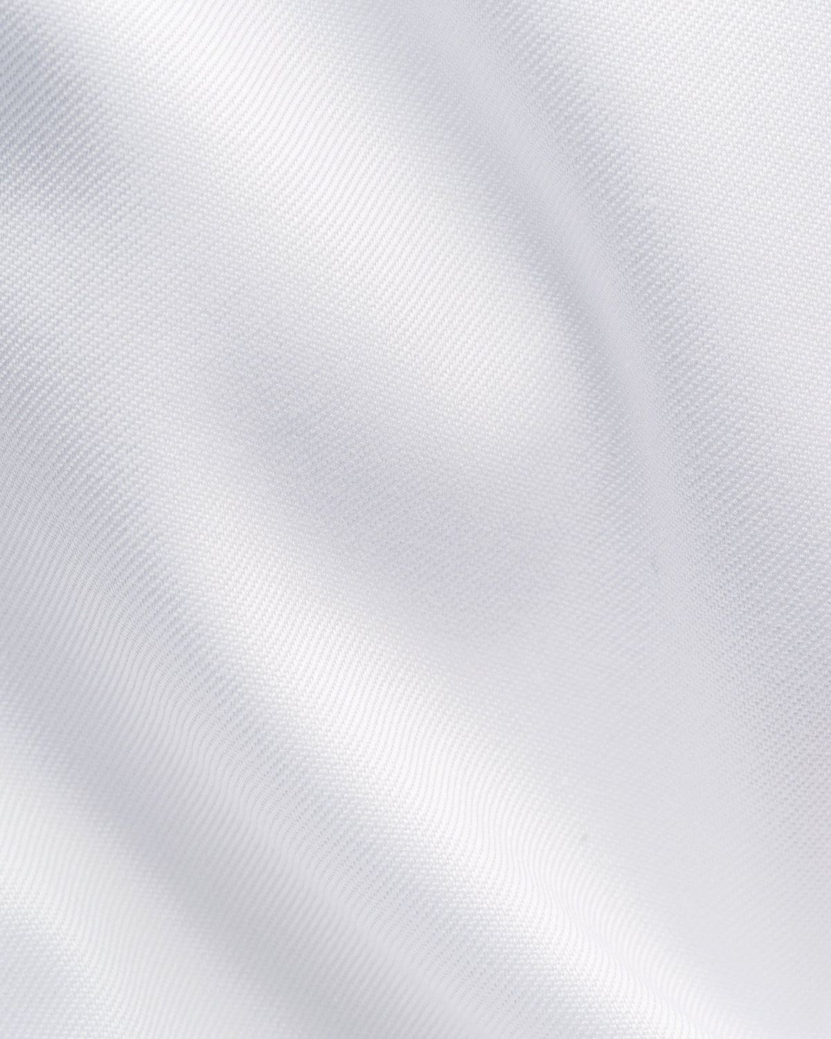 White Floral Effect Signature Twill Shirt (Navy Buttons) - Eton Shirts Shirts