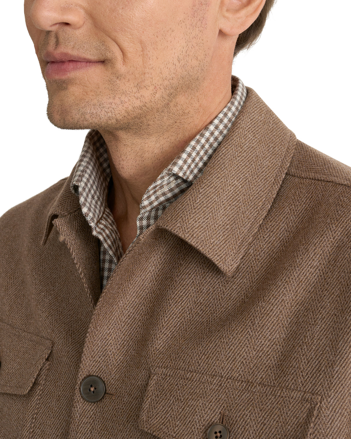Pure Wool Four Pocket Overshirt