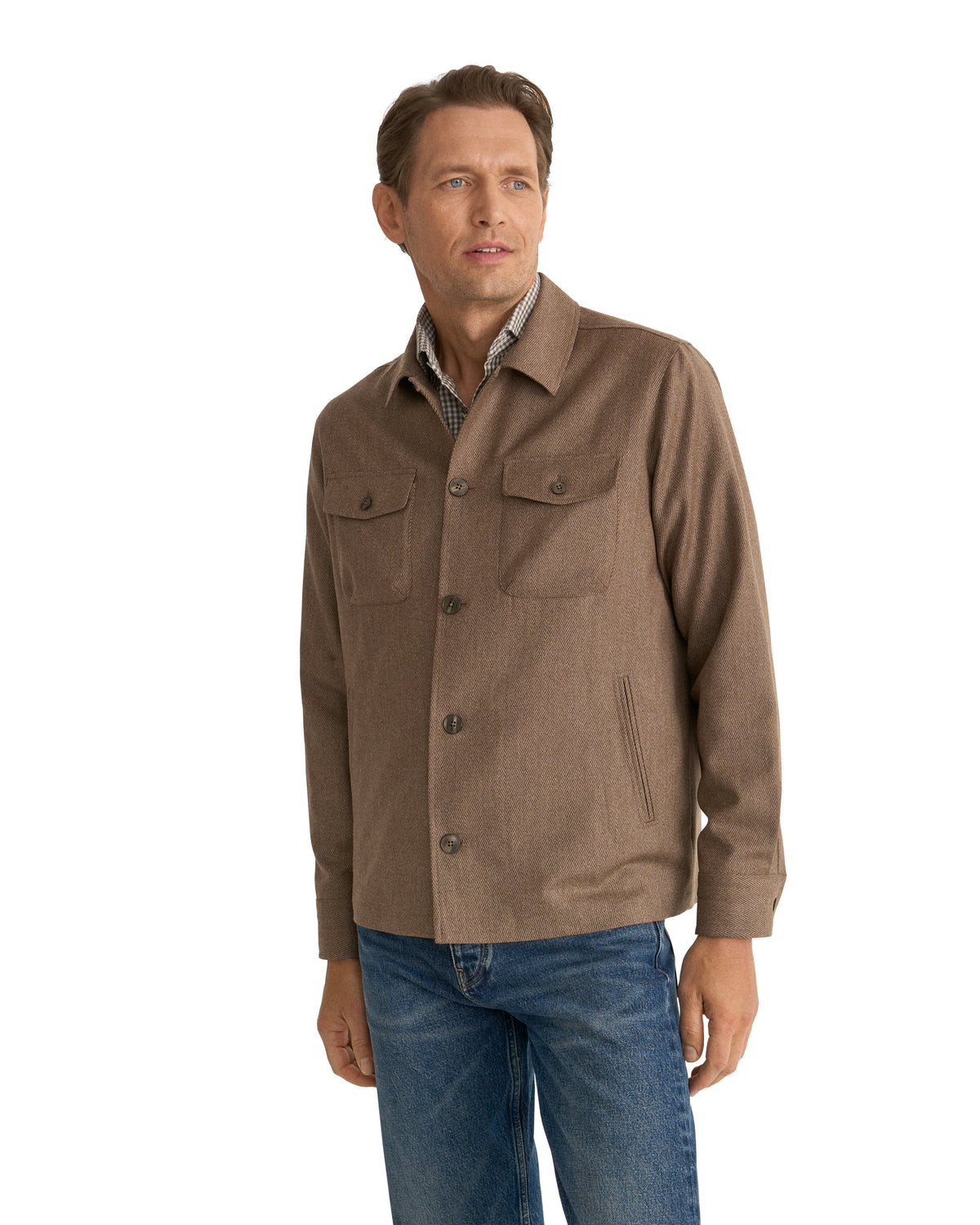 Pure Wool Four Pocket Overshirt