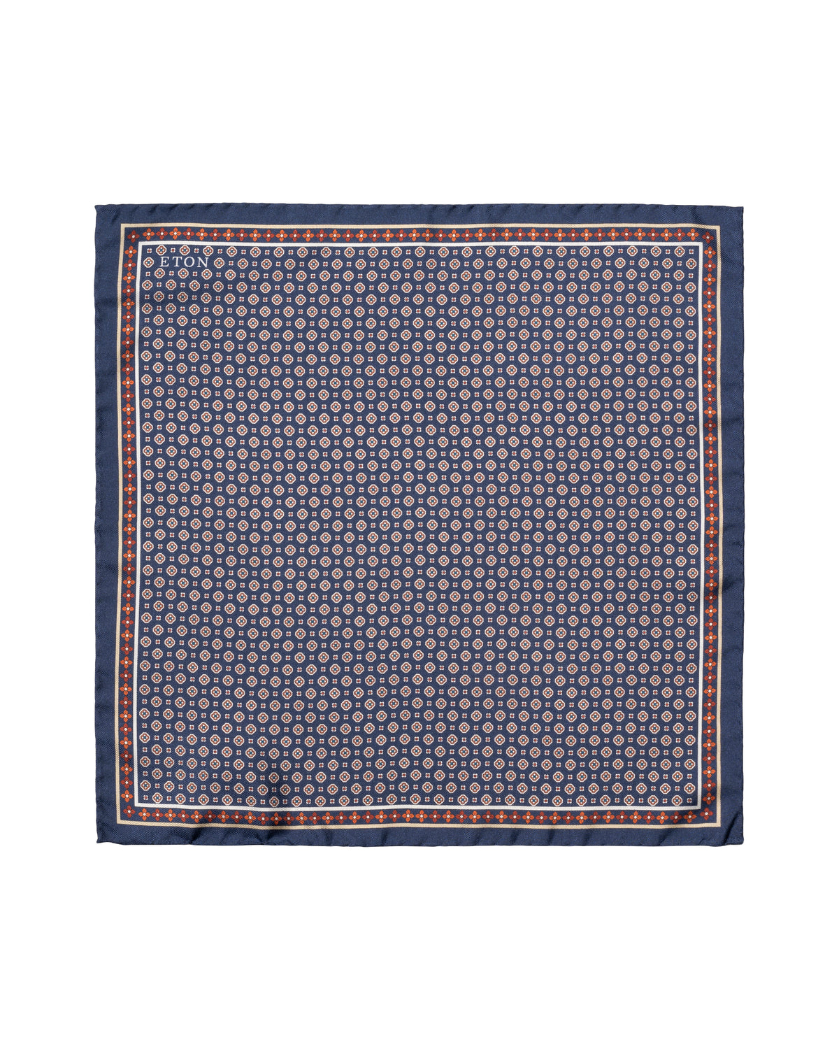 Floral Silk Twill Pocket Square - Eton