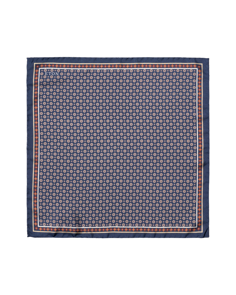 Floral Silk Twill Pocket Square - Eton