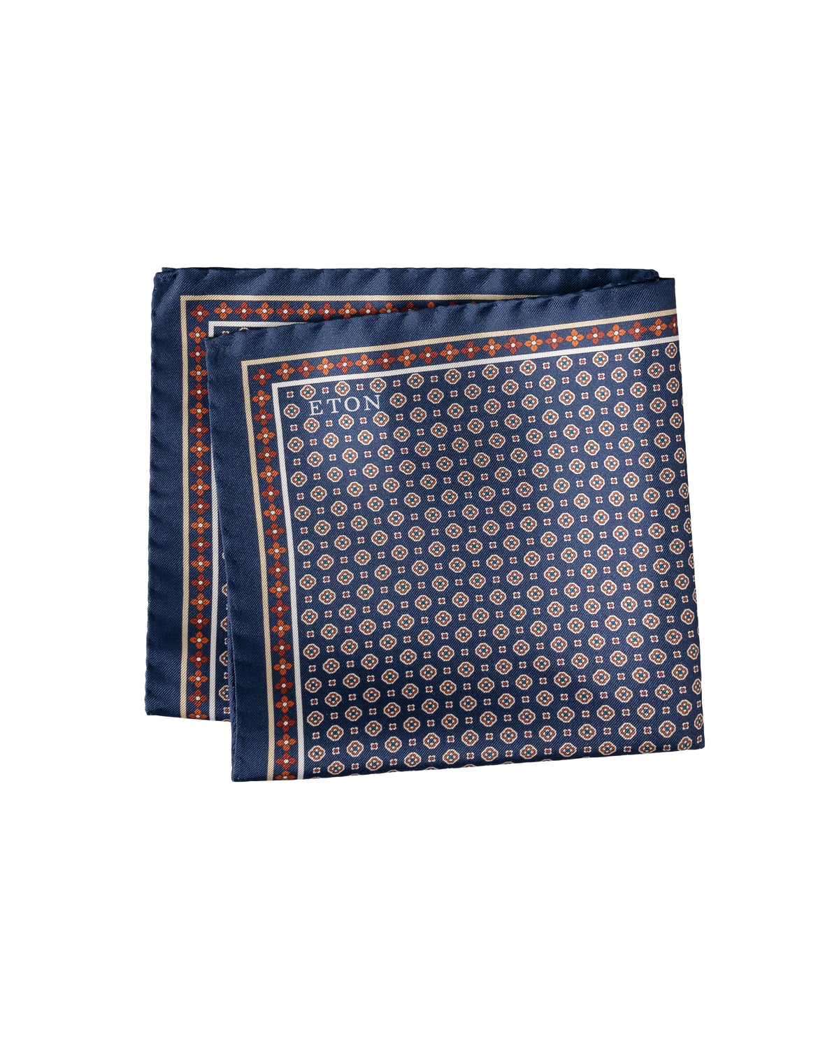 Floral Silk Twill Pocket Square - Eton