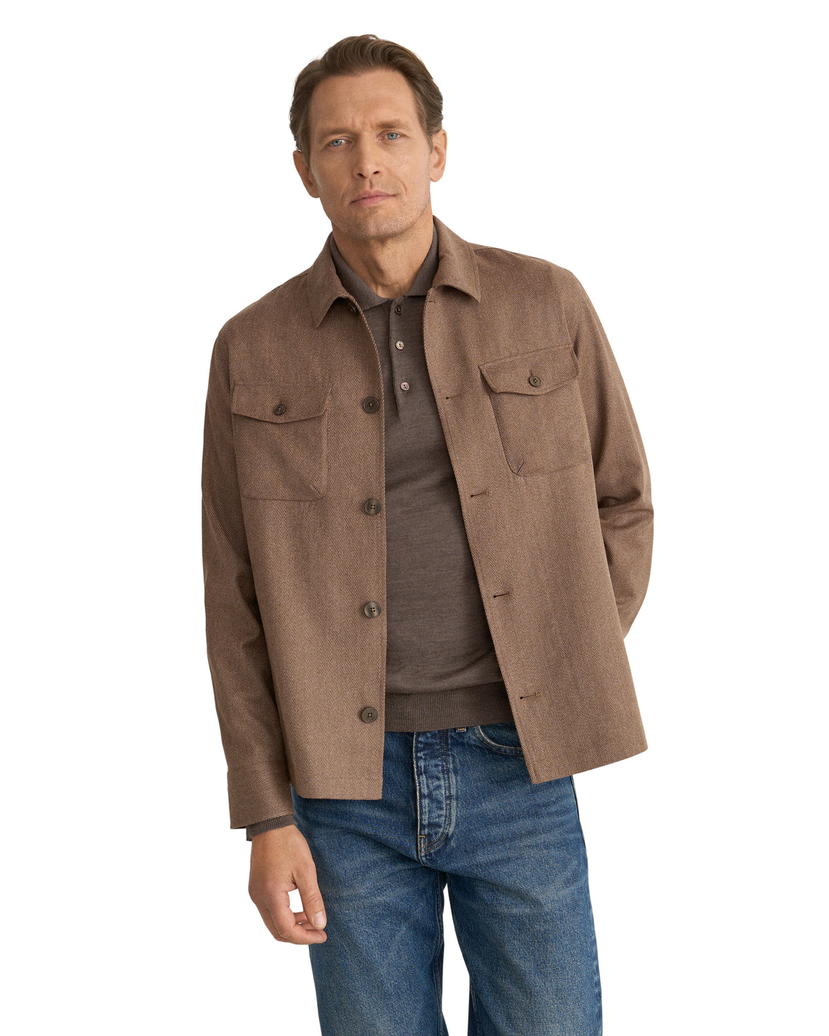 Pure Wool Four Pocket Overshirt