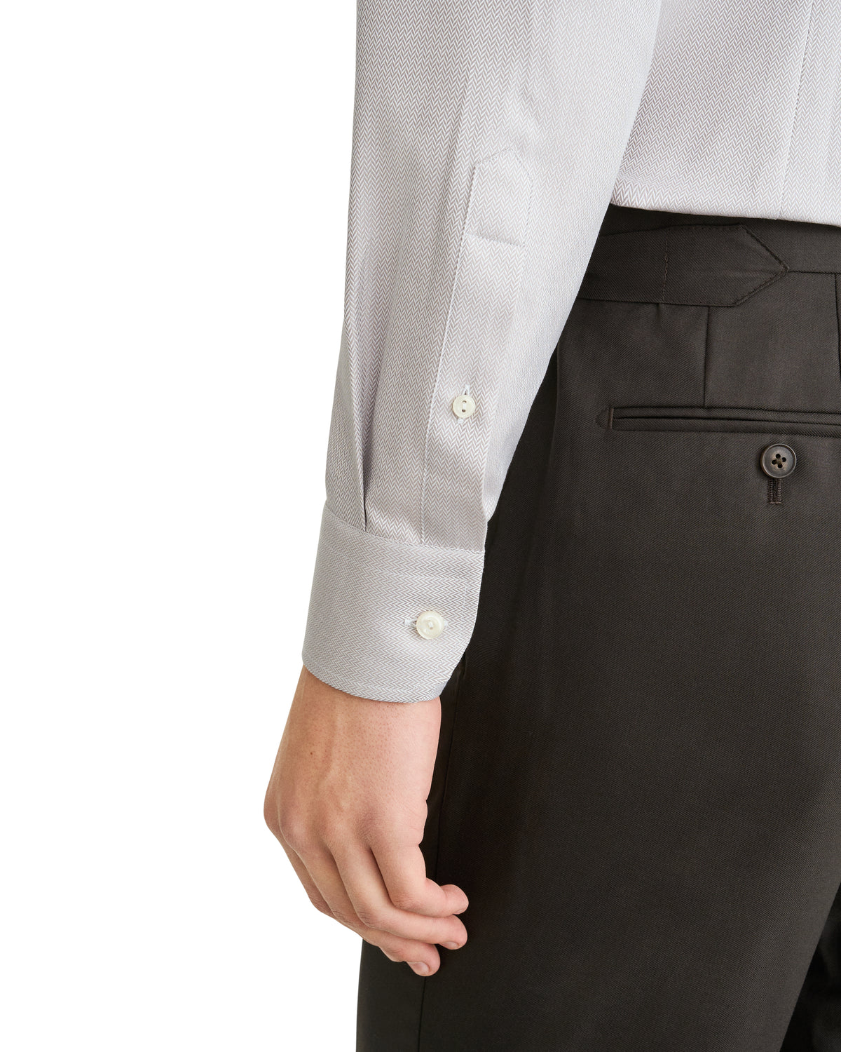 Herringbone Signature Twill Shirt Stone