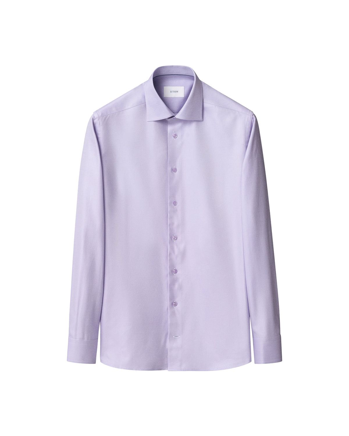 Semi Solid Effect Shirt Lilac - Eton