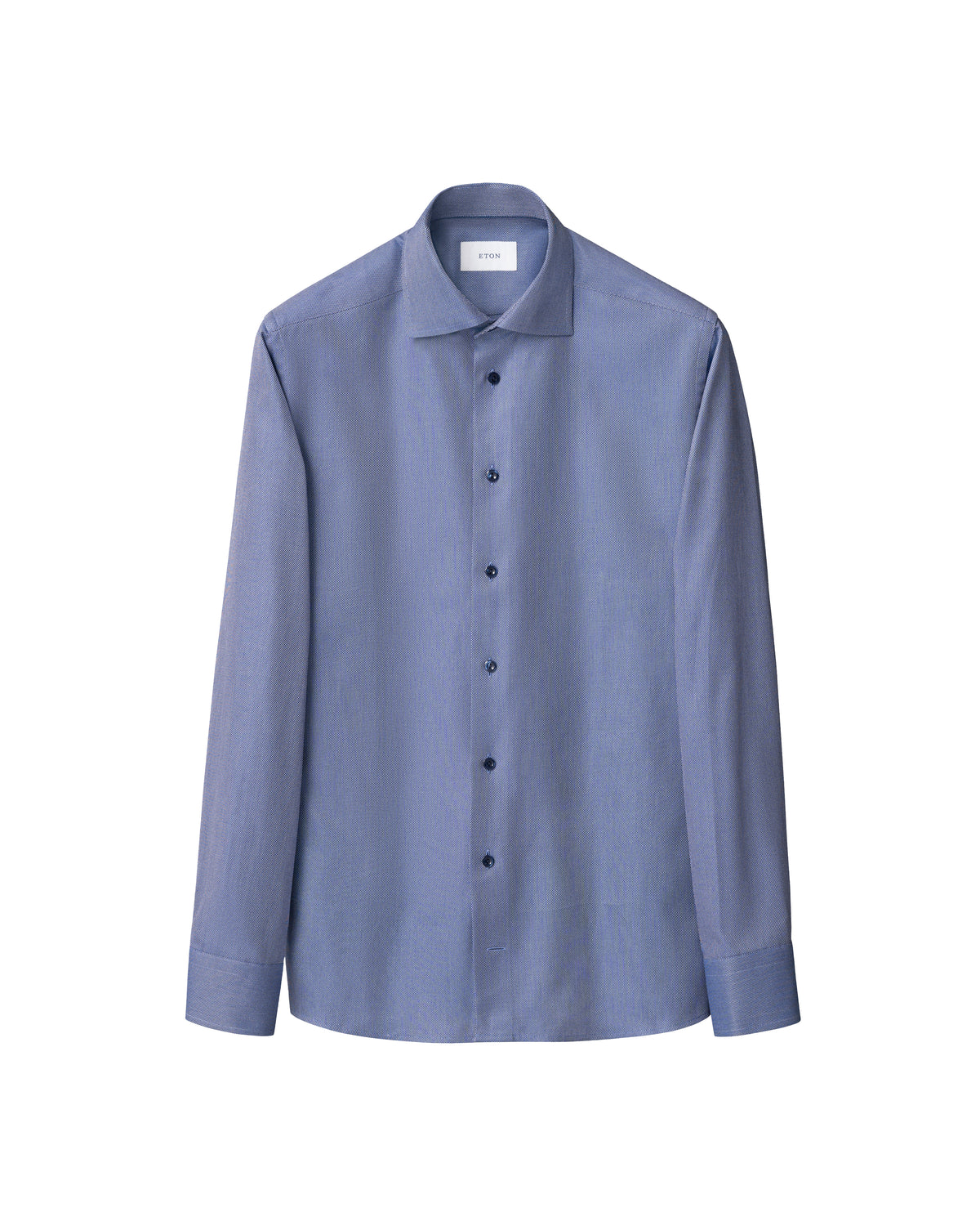 Semi Solid Effect Shirt Navy - Eton